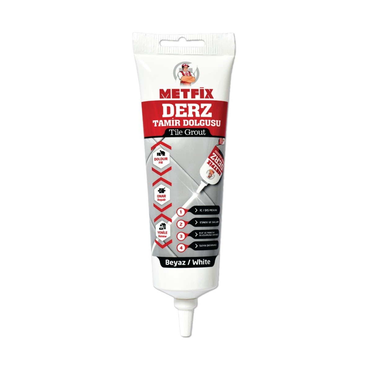 METFIX DERZ DOLGU 380 GR BEYAZ